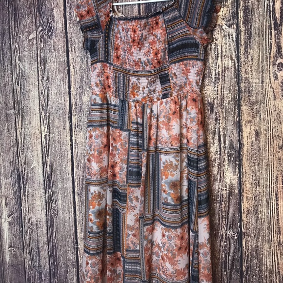 Women's Patterned Chiffon XL Dress Xhilaration - Picture 4 of 6